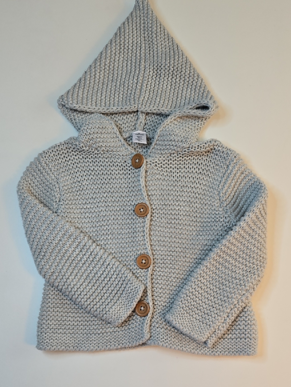 Nordstrom Hooded Knit Cardigan Jacket - Light Gray